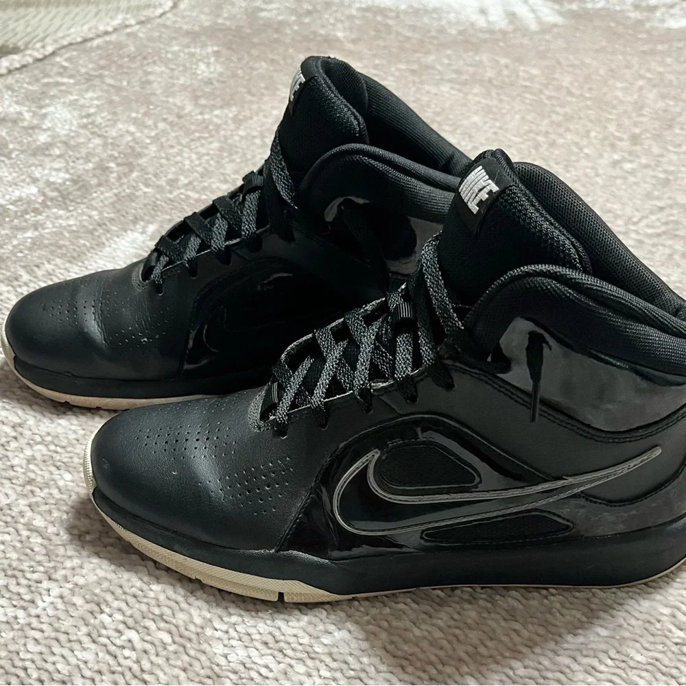 NIKE Swoosh Leather High Top Sneakers